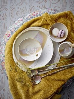 Bloomingville April Bord Multikleur - Set Van 4 Stuks Ø28,5 -Bloomingville bloomingville april bord multikleur set van 4 stuk 3