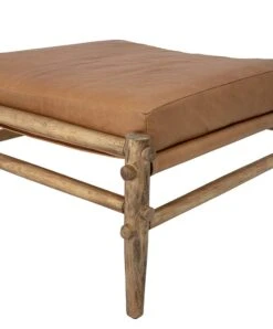 Bloomingville Aysia Kruk Leer- Naturel -Bloomingville bloomingville aysia kruk leer naturel 3