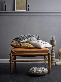 Bloomingville Aysia Kruk Leer- Naturel -Bloomingville bloomingville aysia kruk leer naturel 8