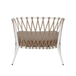 Bloomingville Cia Loungestoel - Wit -Bloomingville bloomingville cia loungestoel wit 5