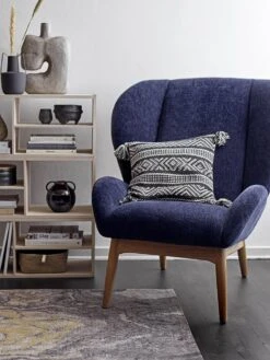 Bloomingville Eave Loungestoel - Blauw -Bloomingville bloomingville eave loungestoel blauw 9