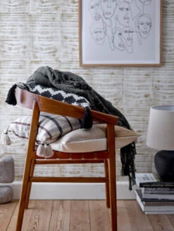 Bloomingville Ebell Kussen - Wit -Bloomingville bloomingville ebell kussen wit 2