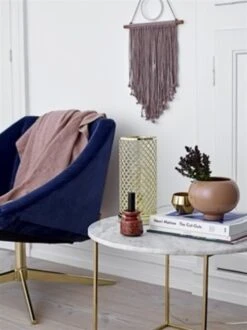 Bloomingville Elegant Fauteuil Blauw Velours -Bloomingville bloomingville elegant fauteuil blauw velours 7