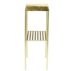 Bloomingville Grid Bijzettafel Metaal Goud Look -Bloomingville bloomingville grid bijzettafel metaal goud look 3