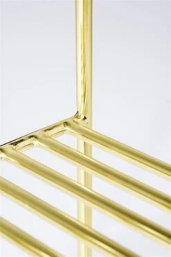 Bloomingville Grid Bijzettafel Metaal Goud Look -Bloomingville bloomingville grid bijzettafel metaal goud look 4