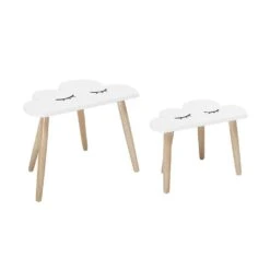 Bloomingville Mini Bijzettafel Set Wit Hout Wolken 11 Bloomingville Mini Bijzettafel Set Wit Hout Wolken -Bloomingville bloomingville mini bijzettafel set wit hout wolken 3
