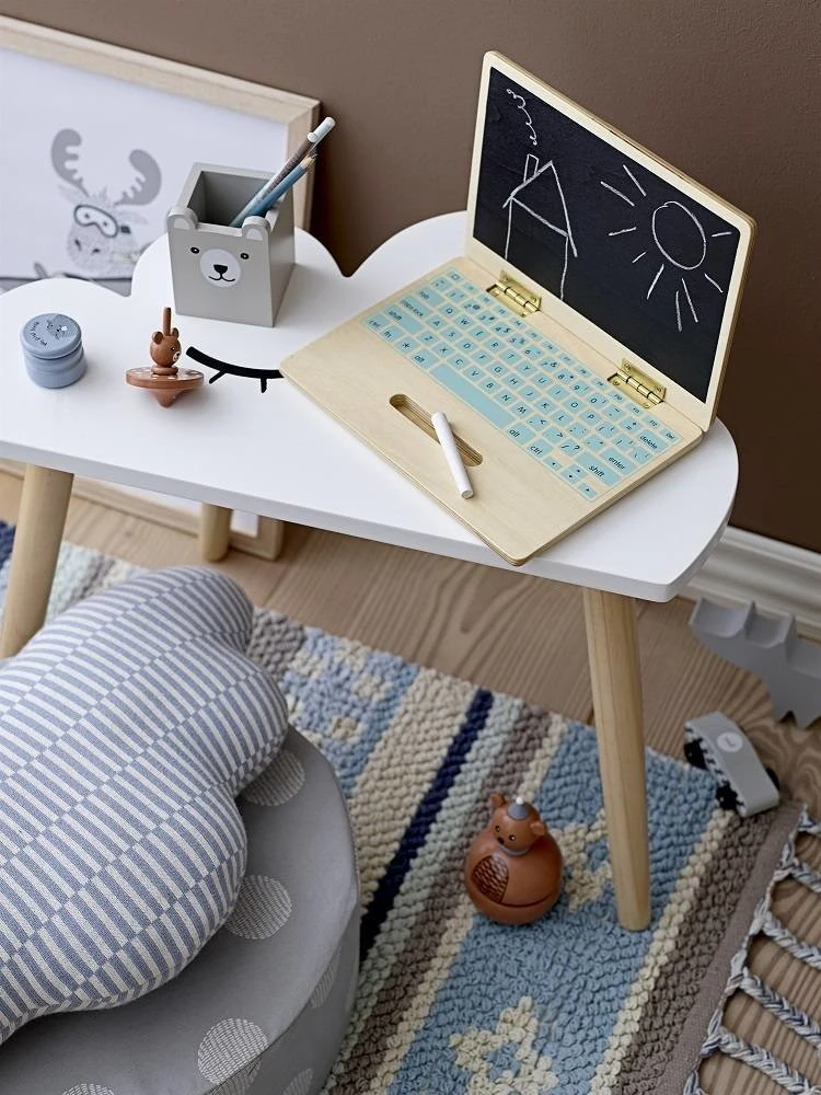 Bloomingville Mini Bijzettafel Set Wit Hout Wolken 7 Bloomingville Mini Bijzettafel Set Wit Hout Wolken - Afbeelding 5