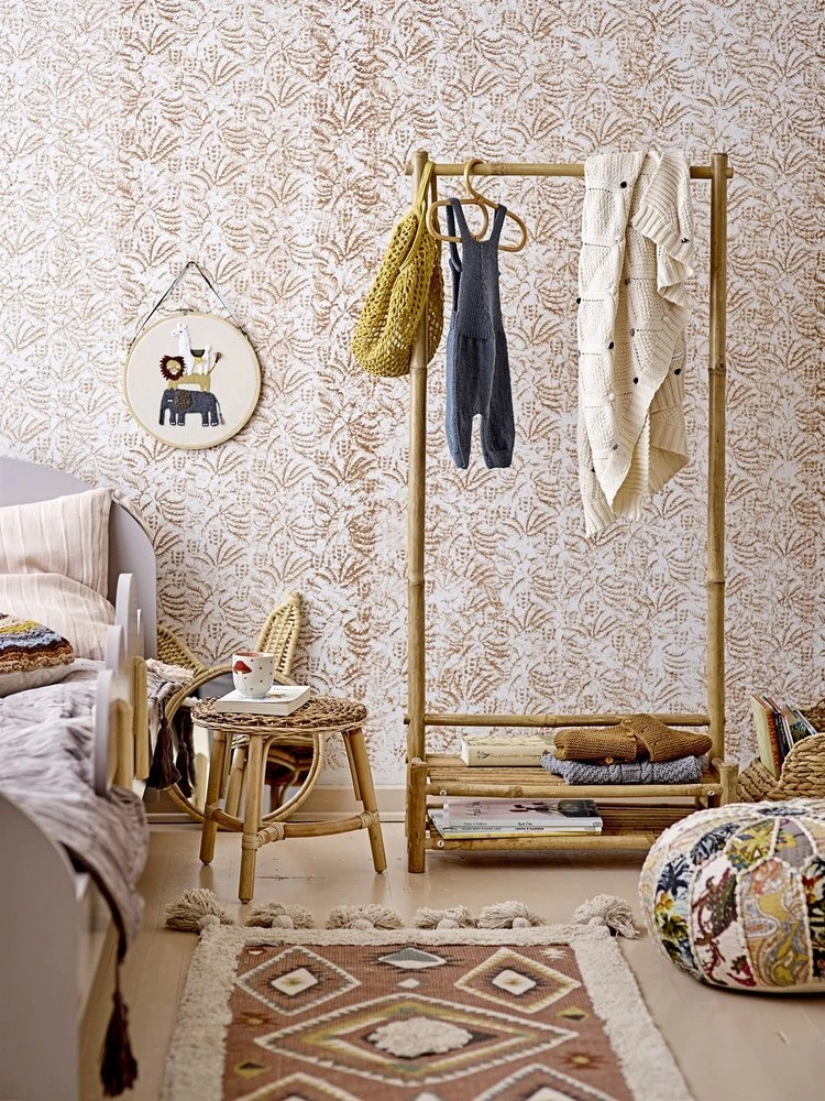 Bloomingville -Bloomingville bloomingville mini kledingrek bamboe naturel 4