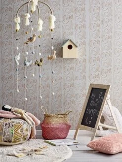 Bloomingville Mini Kussen Katoen - Roze 50x30cm -Bloomingville bloomingville mini kussen katoen roze 50x30cm 3