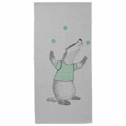 Bloomingville Mini Vloerkleed Met Wasbeer Print