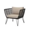 Bloomingville Mundo Loungestoel Zwart 87x72x74cm -Bloomingville bloomingville mundo loungestoel zwart 87x72x74cm