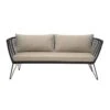 Bloomingville Mundo Sofa Zwart 175x72x74 Cm -Bloomingville bloomingville mundo sofa zwart 175x72x74 cm