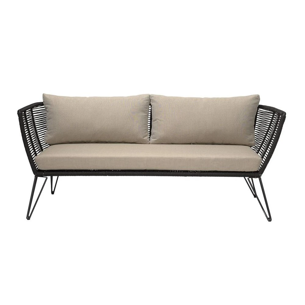 Bloomingville Mundo Sofa Zwart 175x72x74 Cm 3 Bloomingville Mundo Sofa Zwart 175x72x74 Cm