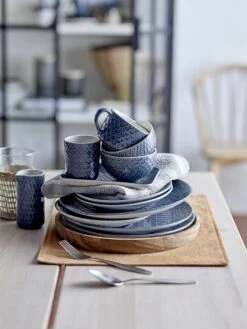 Bloomingville Placemats Katoen Oranje - Set Van 6 Stuks -Bloomingville bloomingville placemats katoen oranje set van 6 st 1