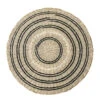 Bloomingville Placemats Zeegras - Zwart/naturel- Set Van 6 Stuks -Bloomingville bloomingville placemats zeegras zwart naturel set