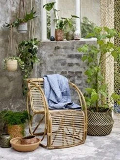 Bloomingville Plaid Blauw 200x140cm -Bloomingville bloomingville plaid blauw 200x140cm 2