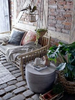 Bloomingville Planthanger Bamboe - Nature -Bloomingville bloomingville planthanger bamboe nature 1