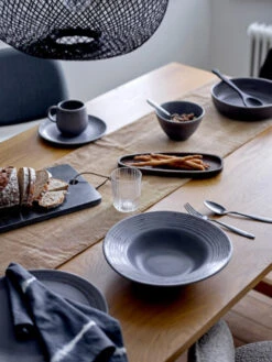 Bloomingville Raben Bord Grijs Ø30cm - Set Van 4 Stuks -Bloomingville bloomingville raben bord grijs 30cm set van 4 stuk 3