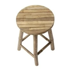 Bloomingville Sole Kruk Naturel Bamboe -Bloomingville bloomingville sole kruk naturel bamboe 2