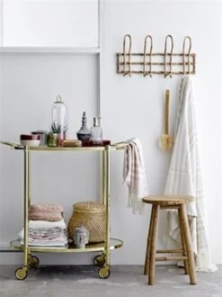 Bloomingville Sole Kruk Naturel Bamboe -Bloomingville bloomingville sole kruk naturel bamboe 7