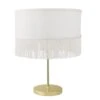 Bloomingville Tafellamp Goud Metaal Met Polyester Kap -Bloomingville bloomingville tafellamp goud metaal met polyester