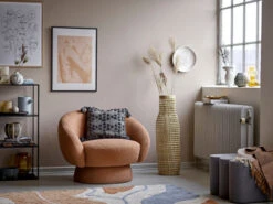 Bloomingville Ted Loungestoel - Bruin -Bloomingville bloomingville ted loungestoel bruin 6