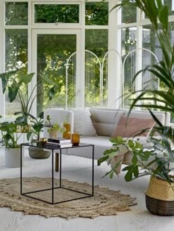 Bloomingville Tray Tafel Grijs Ø30x40cm -Bloomingville bloomingville tray tafel grijs 30x40cm 3