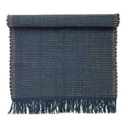 Bloomingville Vloerkleed Blauw Katoen 160x80cm