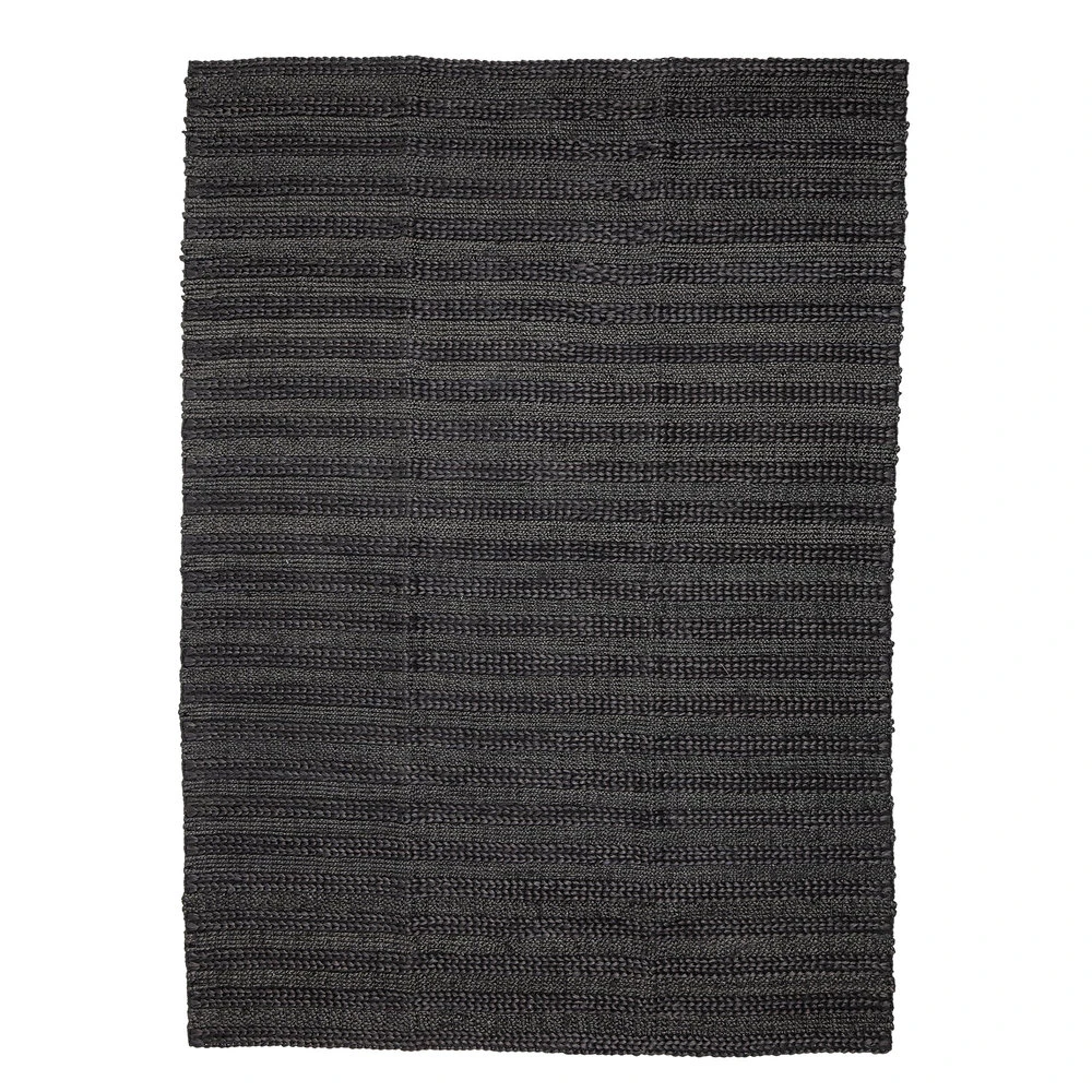 Bloomingville Vloerkleed Jute Zwart - L210xW150 Cm 4 Bloomingville Vloerkleed Jute Zwart - L210xW150 Cm - Afbeelding 2