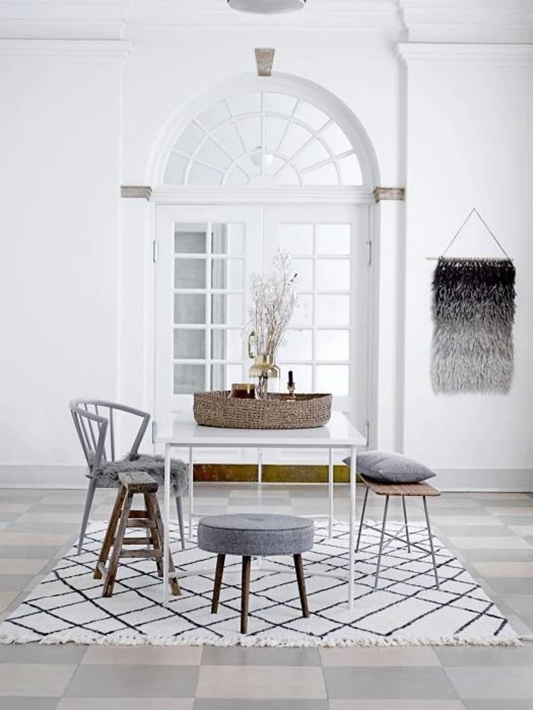 Bloomingville Vloerkleed Naturel Wol 300x200cm 4 Bloomingville Vloerkleed Naturel Wol 300x200cm - Afbeelding 2