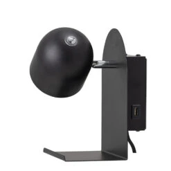 Bloomingville Wandlamp LED Metaal - Zwart -Bloomingville bloomingville wandlamp led metaal zwart 5
